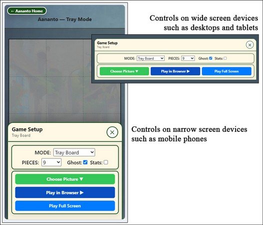 Tray Board Controls - Choose Picture | Play in Browser | Play Full Screen